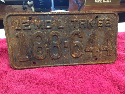 1968 missouri license plate - 1968,