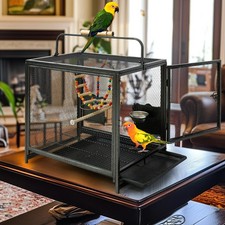 Wrought Iron Bird Travel Cage