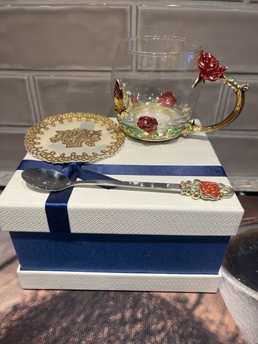 Beautiful enamel flower - , tea