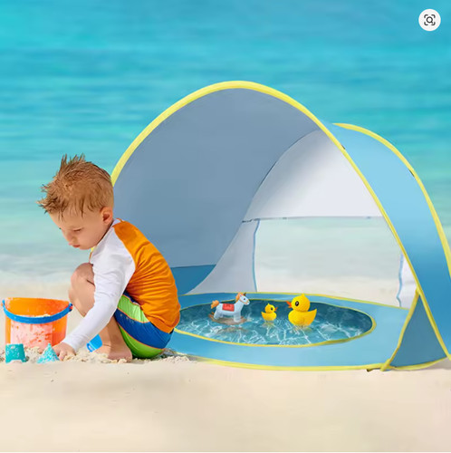 Baby beach tent with pool - baby, pop