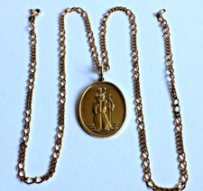 9CT YELLOW GOLD FIGARO CHAIN &