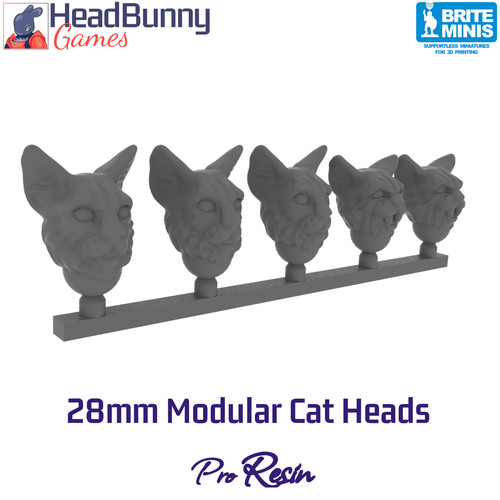 Modular cat heads - modular, 28mm