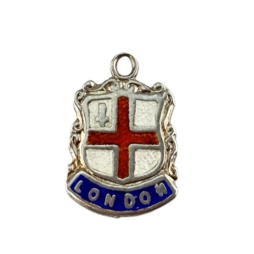 Vintage silver enamel travel - enamel,