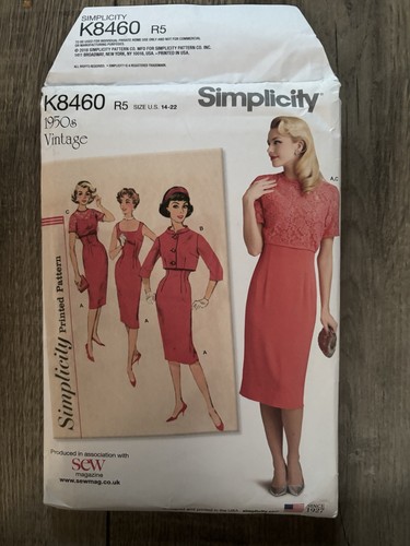 Simplicity k8460 1950s vintage - simplicity,