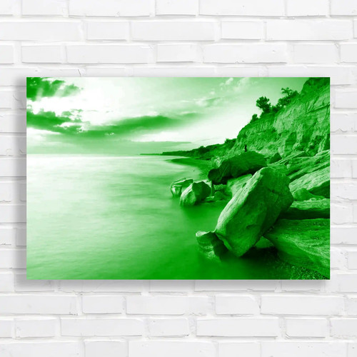 Calm sea next cliffs - sea,