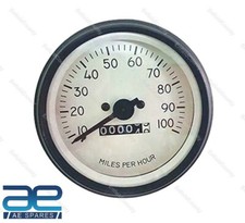 Fits For WILLYS MB JEEPs FORD GPW CJ Speedometer White Face Black Bezel S2u