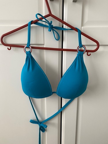 Turquoise bikini top - top, swimming