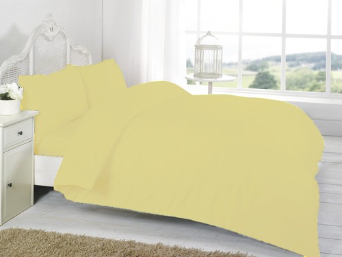 Plain dyed duvet cover set - dyed,