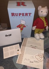 Steiff Rupert Bear Classic Series 653568 Alpaca Limited Edition