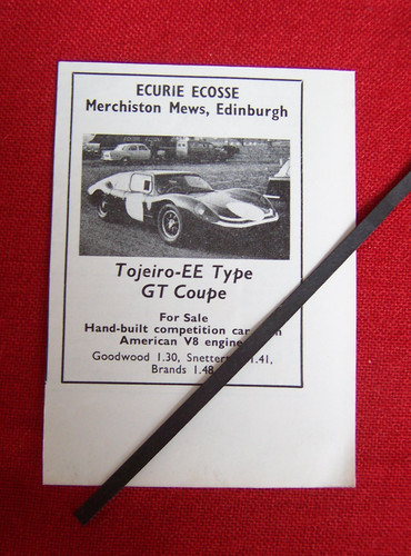Ecurie ecosse tojeiro - ecurie,