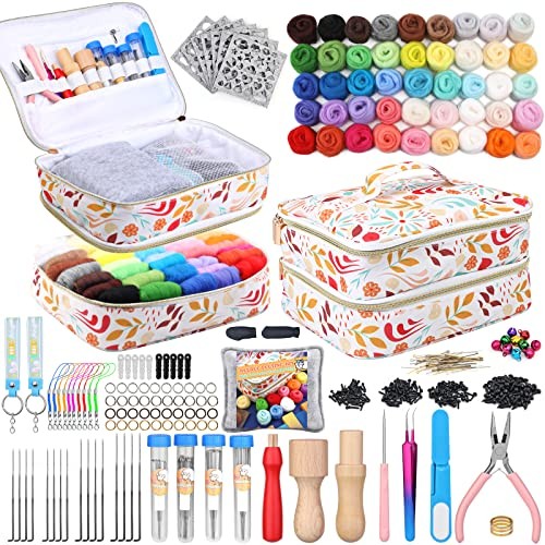 385 pcs needle felting kit - felting,