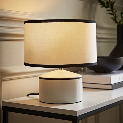 Ceramic table lamp black - table,