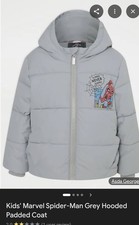 SPIDER-MAN GREY HOODED PADDED