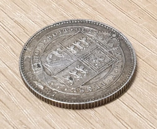 1887 great britain shilling - britain,