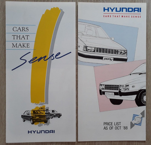 Hyundai range brochure 1988 - 1988,