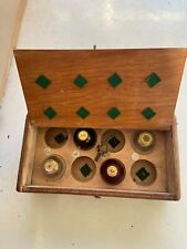 Vintage rural farming tool chicken hen egg grading machine brass test weights