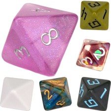 D8 Poly Dice (Select Colour) 