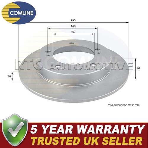 Comline front brake - disc, fits