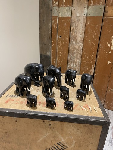 Vintage hand carved ebony - vintage,