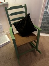 Apple Green Rocking Chair Shabby Chic Antique Style Chair