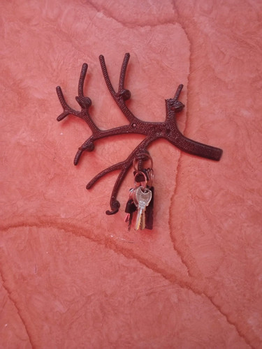 Wall mounted key holder rack - wall,