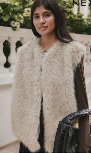 Women faux fur - faux, gilet