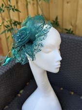 Teal Green Fascinator Headband