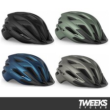 MET Crossover Helmet - In-Built Rear LED Light, Lightweight (Road Bike / Gravel)