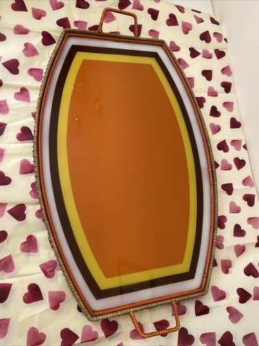 Vintage melamine and wicker - melamine,