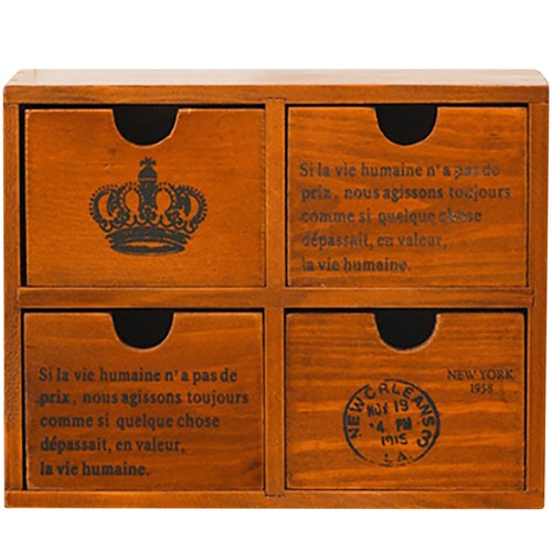 Woodaholic drawer desk - woodaholic, 4-drawer