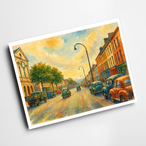 Print upper main street - a4,