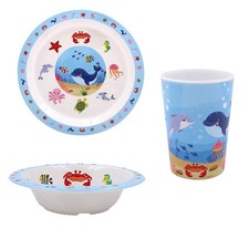 Sea Life Children's Tableware Dining Melamine