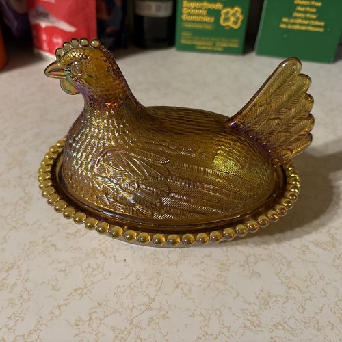 Vintage indiana glass - indiana, amber
