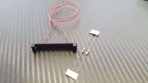 Scale lit number plate - 1:14,