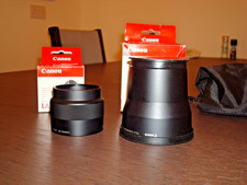 CANON POWERSHOT  TELE CONVERTER TC DC58C 2x , & LA-DC58H ADAPTER FOR A650, G7 G9