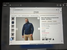 BERGHAUS MENS  RG ALPHA  2.0  Gemini 3in 1 waterproof jacket XL  Dark Blue   