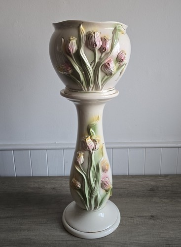 Vintage floral style majolica - floral,