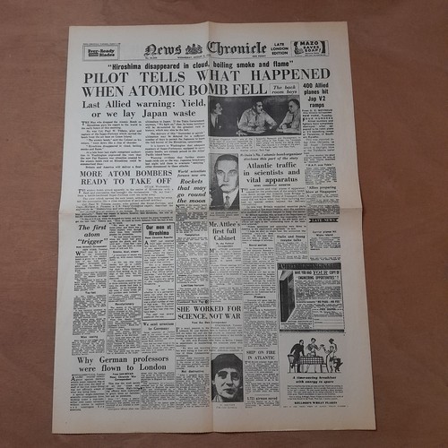 News chronicle august - chronicle, 1945