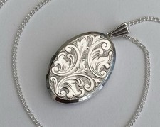 Vintage Sterling Silver Oval