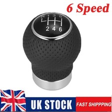 Universal Car Leather Manual Car Vehicle Gear Shift Lever Knob Stick 6 Speed