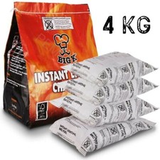 4KG BIG K BBQ INSTANT CHARCOAL BARBECUE COAL LIGHT BAGS RESTAURANT PARTY PICNIC