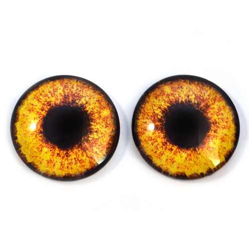 Glass eyes 25mm hen chicken - hen,