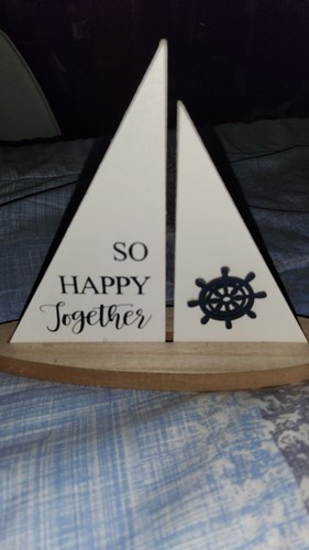 Happy together wooden - happy,