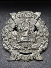 Toronto Scottish, Genuine Canadian Army Cap Badge. Scully.