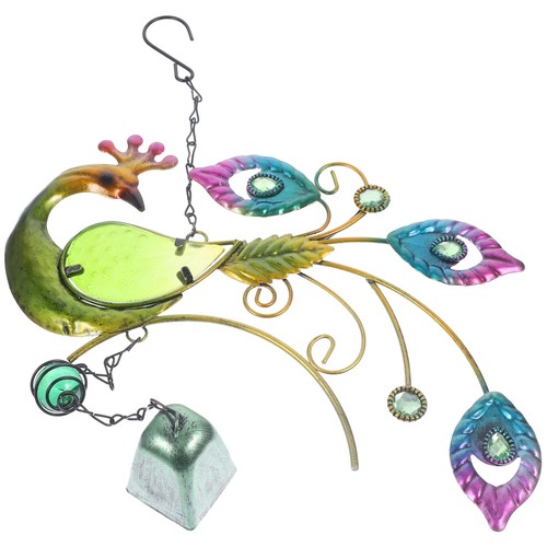 Peacock wind chimes hanging - peacock,