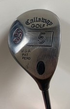 Callaway S2H2 USA Pat Pend 5 Iron with a graphite shaft complete with headcover