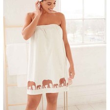 Womens Cream Shower Body Towel