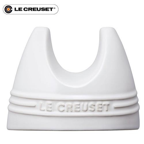 Creuset lid stand - lid, white