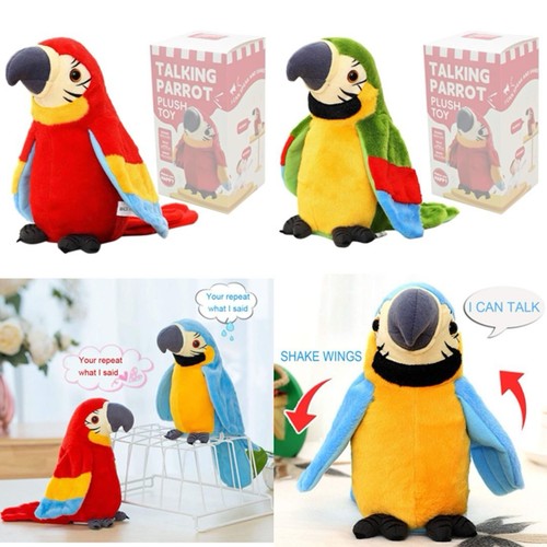 Cuddly talking parrot - cuddly,