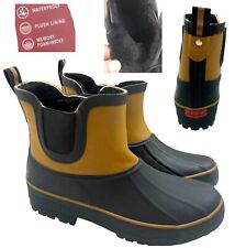 NEW LADIES WOMENS ANKLE WELLINGTON WATERPROOF CHELSEA WELLIES SNOW BOOTS SIZE